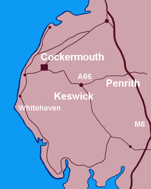 Cumbria map