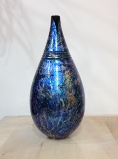Blue mingled Elm Vase